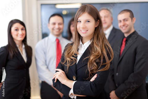 Photo: Smiling group of business people Smiling group of business people