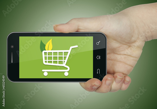 Photo: Shopping cart. Phone Shopping cart. Phone