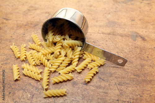 Photo: Pasta in measuring cup Pasta in measuring cup