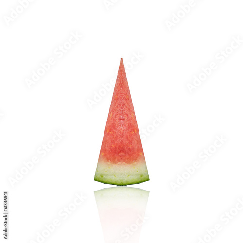 Photo: thai watermelon red isolated on white background thai watermelon red isolated on white background