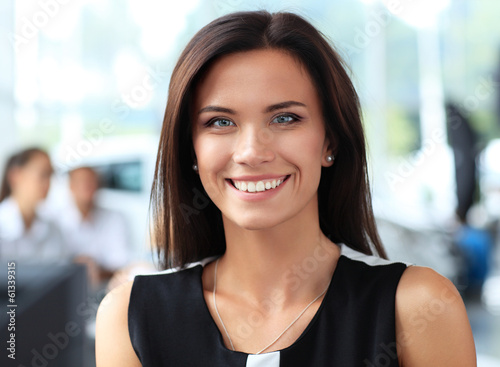 Photo: Modern business woman in the office Modern business woman in the office