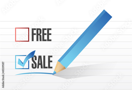 Illustration: sale check mark selection illustration design sale check mark selection illustration design