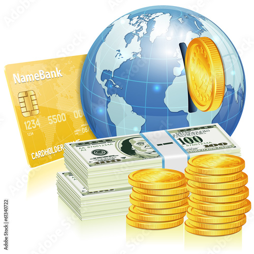 Vector: Global Financial Concept Global Financial Concept