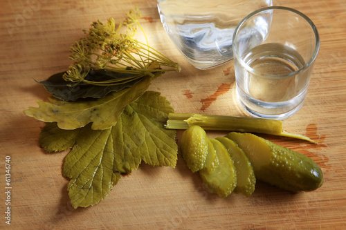 Photo: Traditional russian appetizer to vodka Traditional russian appetizer to vodka