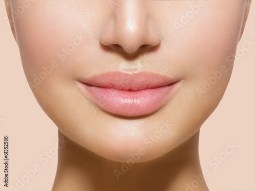 Photo: Beautiful Perfect Lips. Sexy Mouth Closeup Beautiful Perfect Lips. Sexy Mouth Closeup