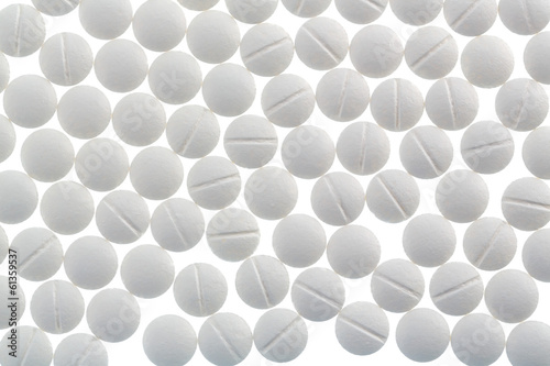 Photo: Weiße Tabletten in Fülle Weiße Tabletten in Fülle