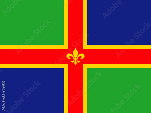 Illustration: lincolnshire flag lincolnshire flag