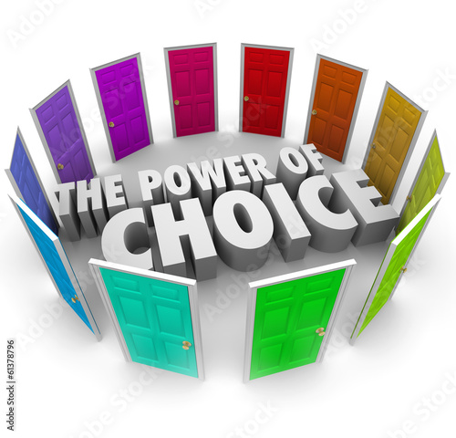 Photo: Power of Choice Many Doors Opportunity Decide Best Option Power of Choice Many Doors Opportunity Decide Best Option