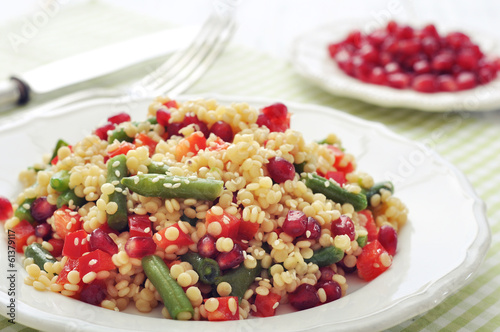 Photo: Salad with couscous and vegetables Salad with couscous and vegetables