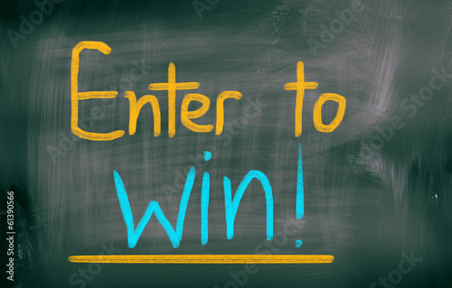 Photo: Enter To Win Concept Enter To Win Concept