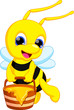 Cute bee cartoon Cute bee cartoon