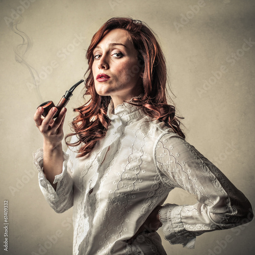 Photo: smoking lady smoking lady