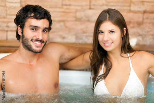 Photo: Couple relaxing in a beauty farm Couple relaxing in a beauty farm