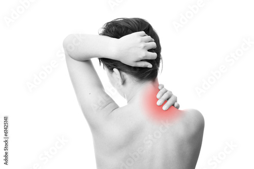 Photo: Pain in neck of women Pain in neck of women