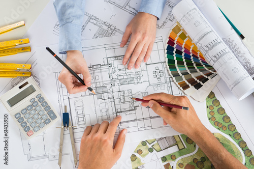 Photo: Two Architect Working Together Two Architect Working Together