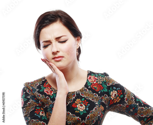 Photo: woman having toothache woman having toothache