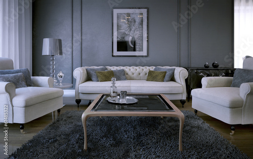 Illustration: Luxury living room Luxury living room