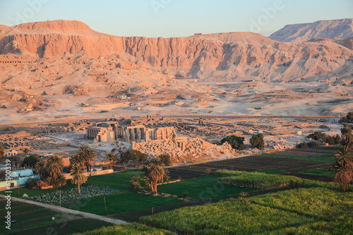Photo: Aerial view of valley of the kings in luxor egypt Aerial view of valley of the kings in luxor egypt
