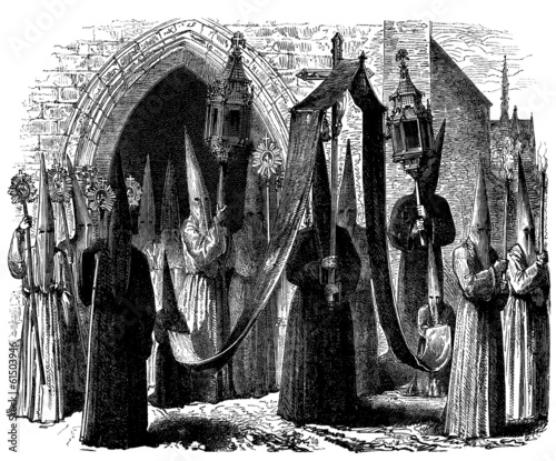 Illustration: Christianity : medieval Penitents Christianity : medieval Penitents