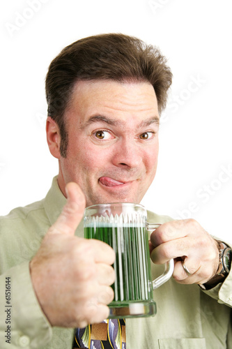 Photo: Drunk Thumbs Up on St Patricks Day Drunk Thumbs Up on St Patricks Day
