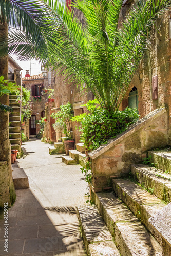 Photo: Beautiful porch in the old town in Italy Beautiful porch in the old town in Italy