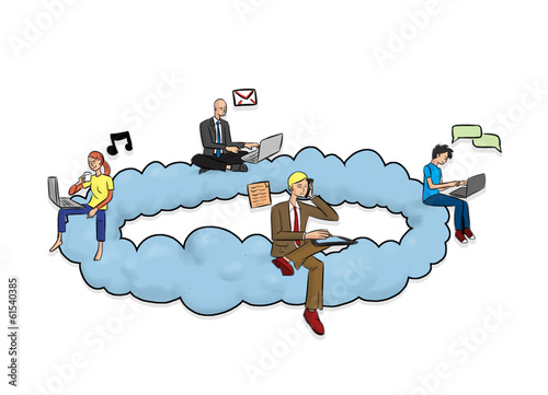 Illustration: Cloud computing Cloud computing