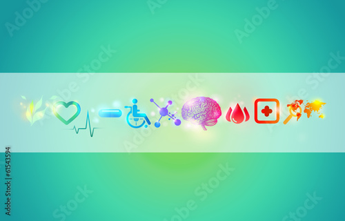 Photo: Medical background Medical background