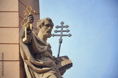 Photo: Statue of Saint Peter in Prague Statue of Saint Peter in Prague