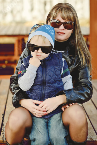 Photo: mother and son mother and son