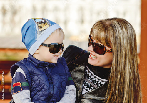 Photo: happy mother and son happy mother and son
