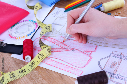 Photo: Fashion designer close up Fashion designer close up