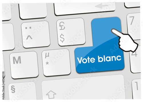 Vector: clavier vote blanc clavier vote blanc