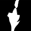 Lovers Vector Silhouette Lovers Vector Silhouette