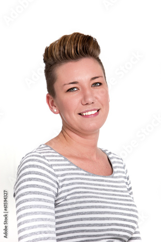 Photo: Beautiful smiling modern mature woman Beautiful smiling modern mature woman