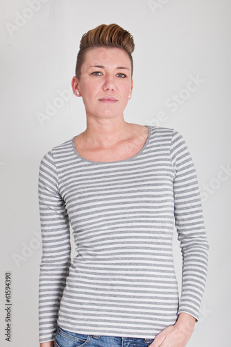 Photo: Pensive attractive mature woman Pensive attractive mature woman