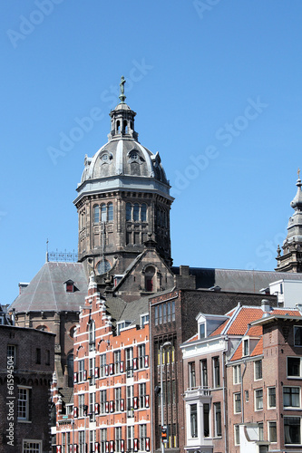 Photo: Amsterdam mit Sint Nicolaaskerk Amsterdam mit Sint Nicolaaskerk