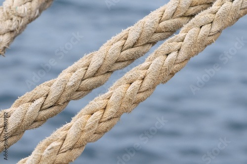 Photo: Naval Rope on a Pier Naval Rope on a Pier