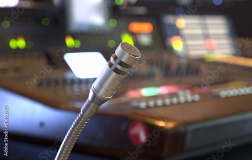 Photo: microphone on the control panel microphone on the control panel