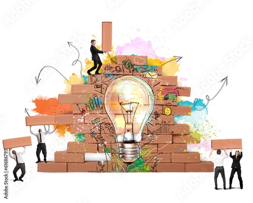 Photo: Bulding a new creative idea Bulding a new creative idea