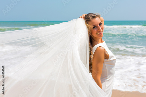 Photo: Bride on beach Bride on beach
