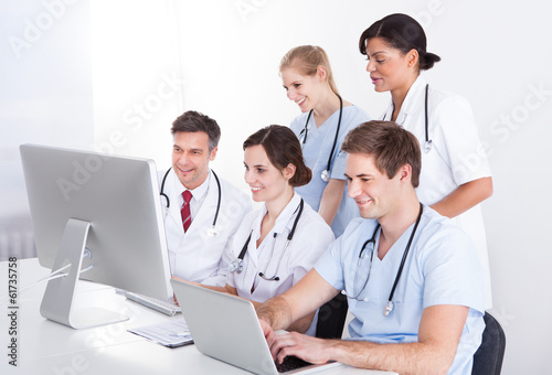 Photo: Medical Doctors Group At Hospital Medical Doctors Group At Hospital