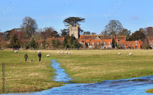 Photo: An English Rural Hamlet in Winter Sunshine An English Rural Hamlet in Winter Sunshine