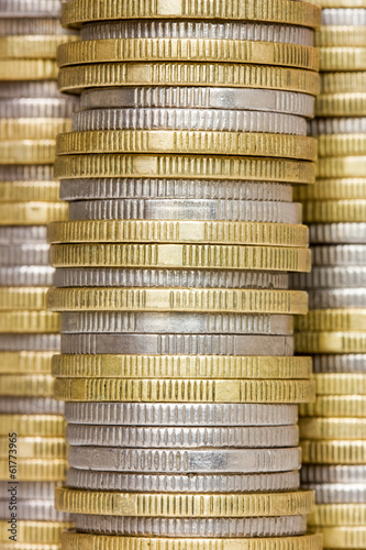 Photo: Coins close-up Coins close-up