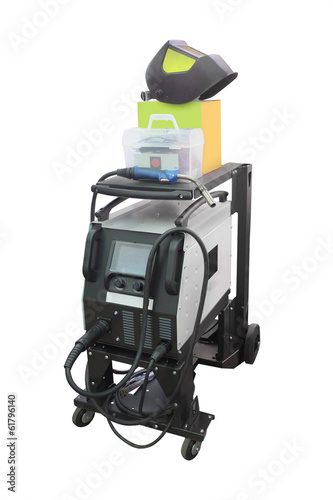 Photo: welding machine isolated on white background welding machine isolated on white background