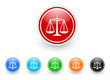 justice icon vector set justice icon vector set