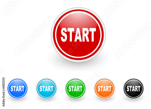 Vector: start icon vector set start icon vector set