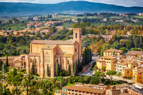 Photo: Aerial view over Siena Aerial view over Siena