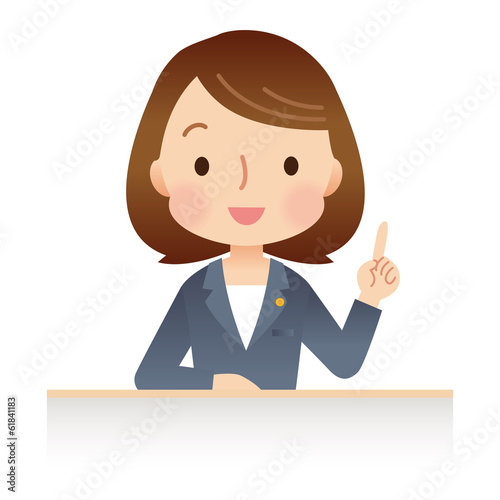 Illustration: 女性弁護士 女性弁護士