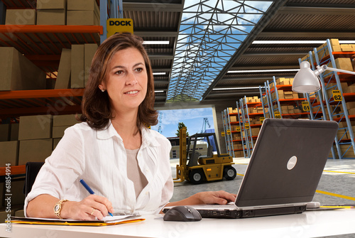 Photo: Help desk at warehouse Help desk at warehouse