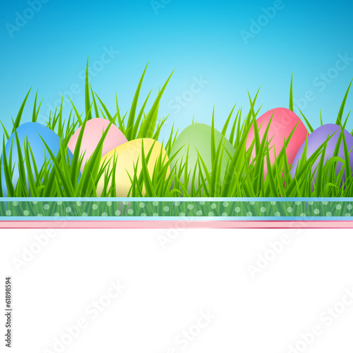 Vector: Vector Illustration of a Decorative Easter Background Vector Illustration of a Decorative Easter Background